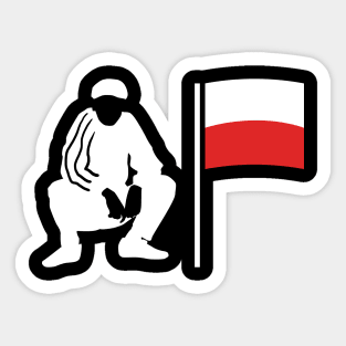 Polish slav squat Sticker